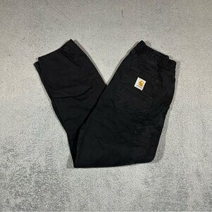 Carhartt WIP Single Knee Carpenter Elastic Waist Pants Men’s Small Black #1691